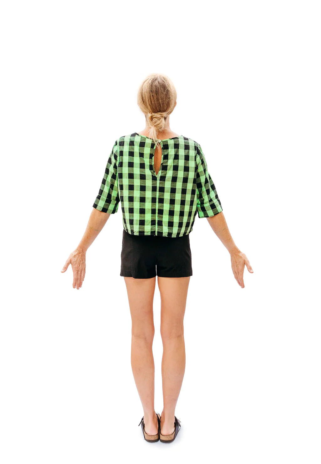 Punkwasp Keyhole Top - Acid Gingham