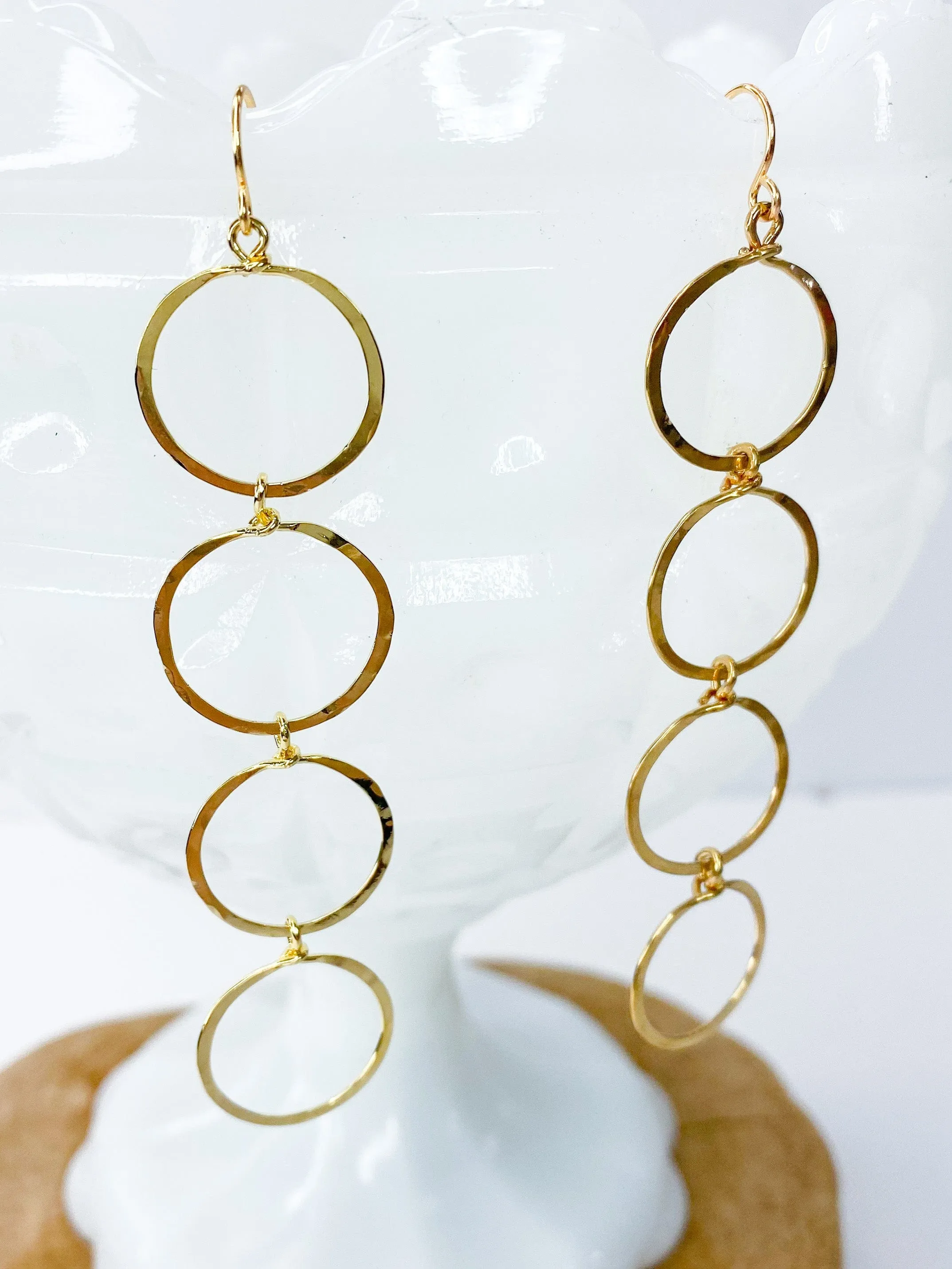 Quad Hoop Dangle Earring