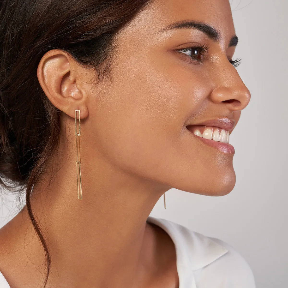 Rectangular Drop Earring