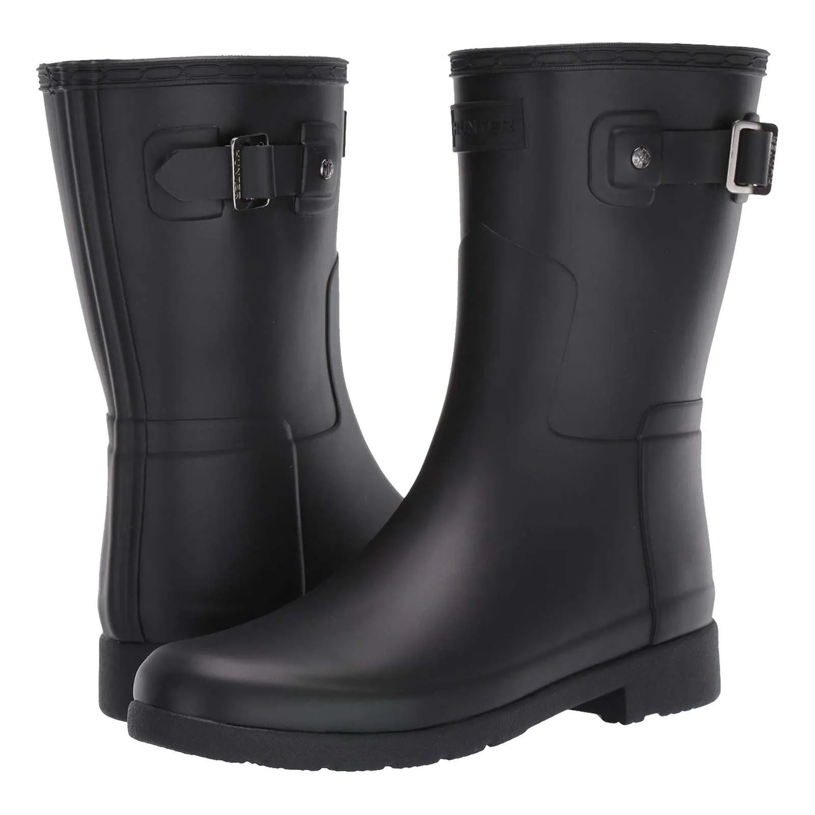 Refined Slim Fit Rubber Women's Short Wellington Boots