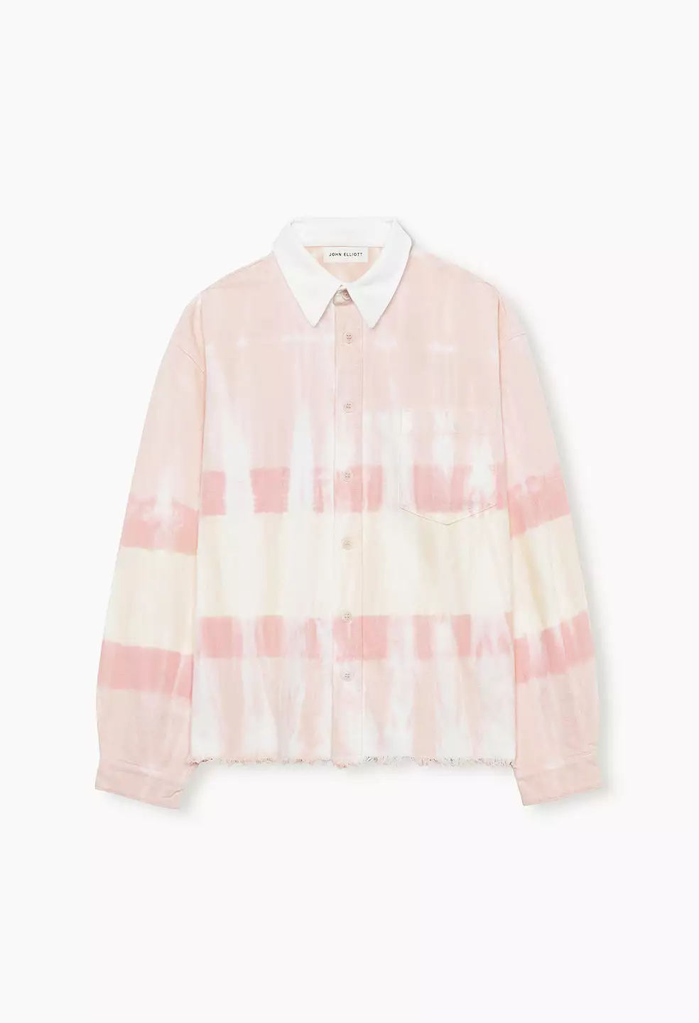 Rugby Hemi Oversized Shirt / Pink X Yellow