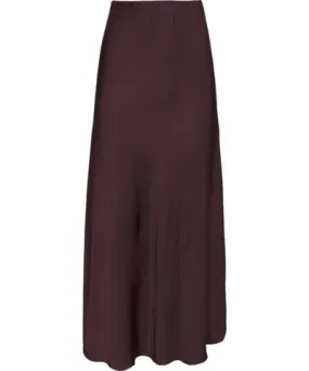 See Iou Women's Red Burgundy Midi Skirt Ann