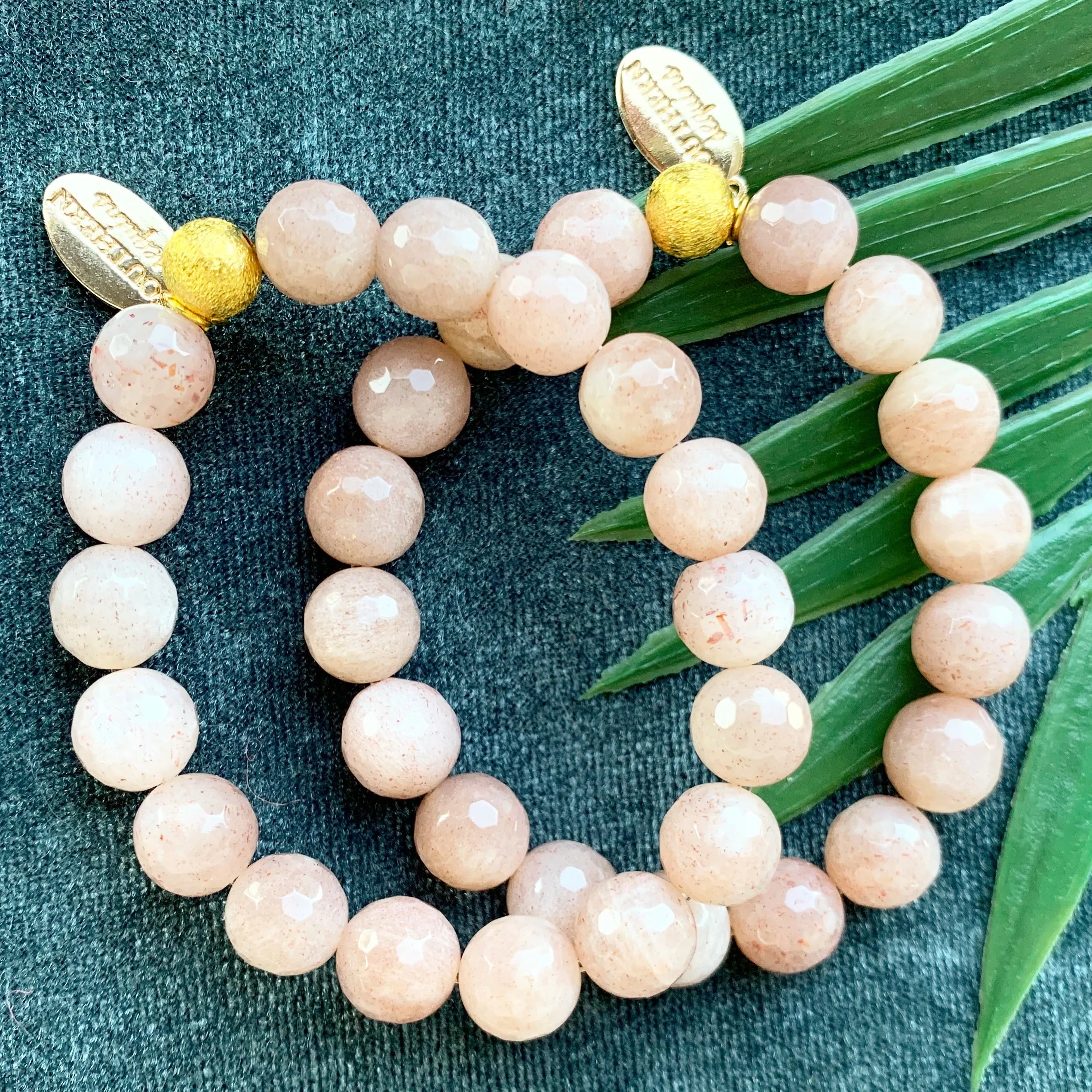 Semi-precious beaded Sunstone Jill Bracelet