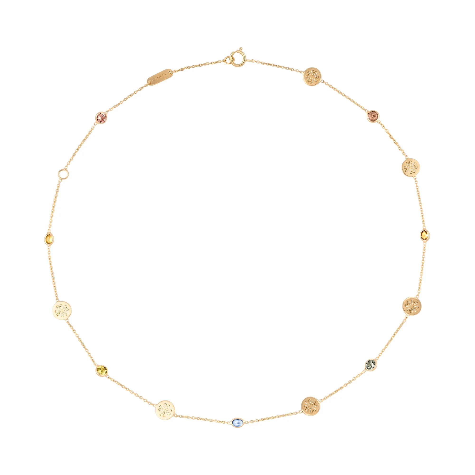 Signature Classic Choker, Multicolor Sapphire