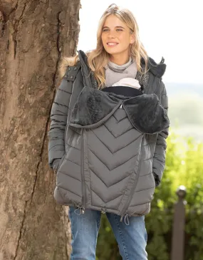 Slate Eco-Down 3 in 1 Maternity Puffer Jacket