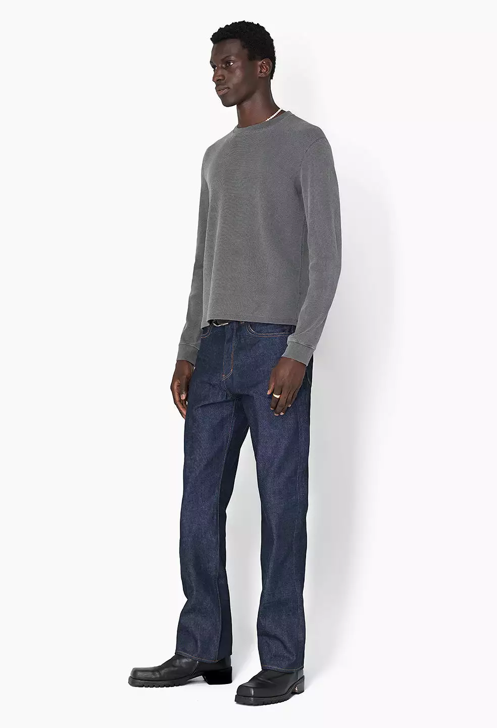 Sly High-Rise Straight / Selvedge Indigo