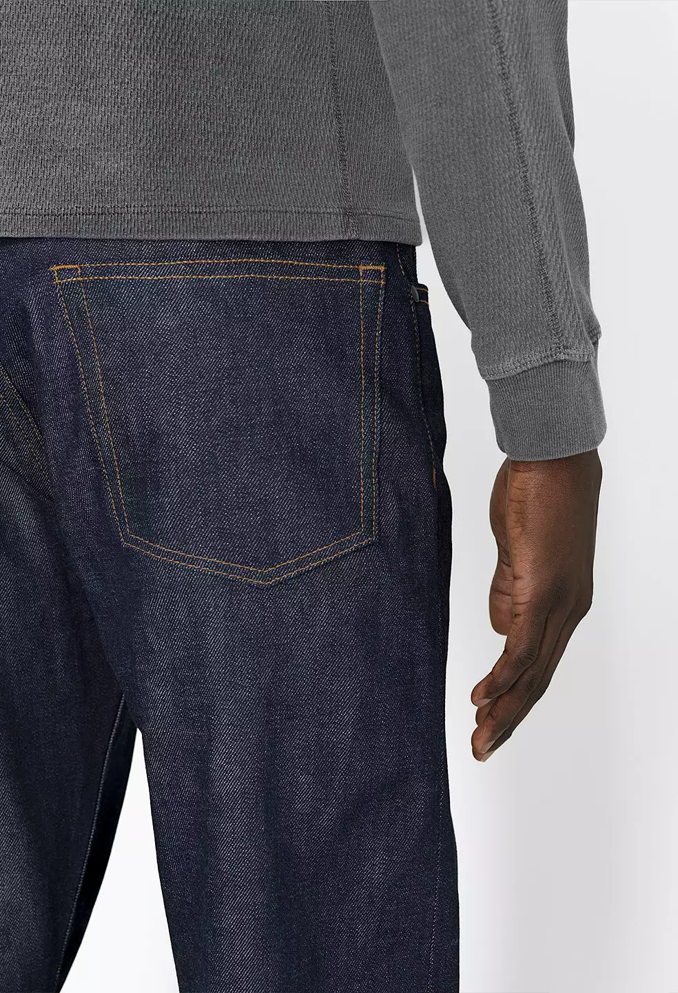 Sly High-Rise Straight / Selvedge Indigo