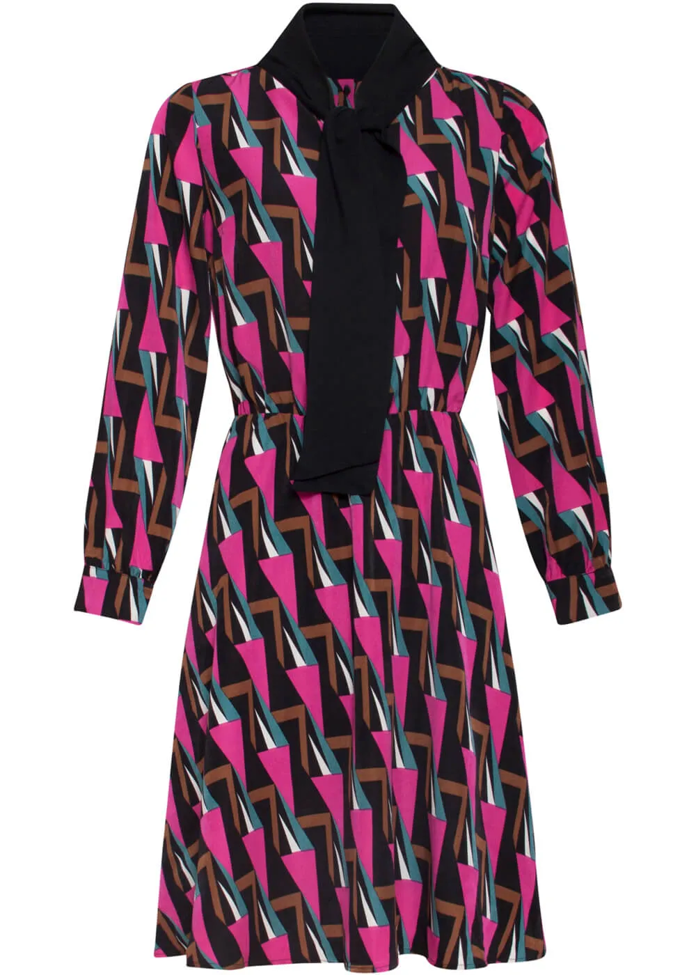 Smashed Lemon Arcade 60's A-Line Dress Pink