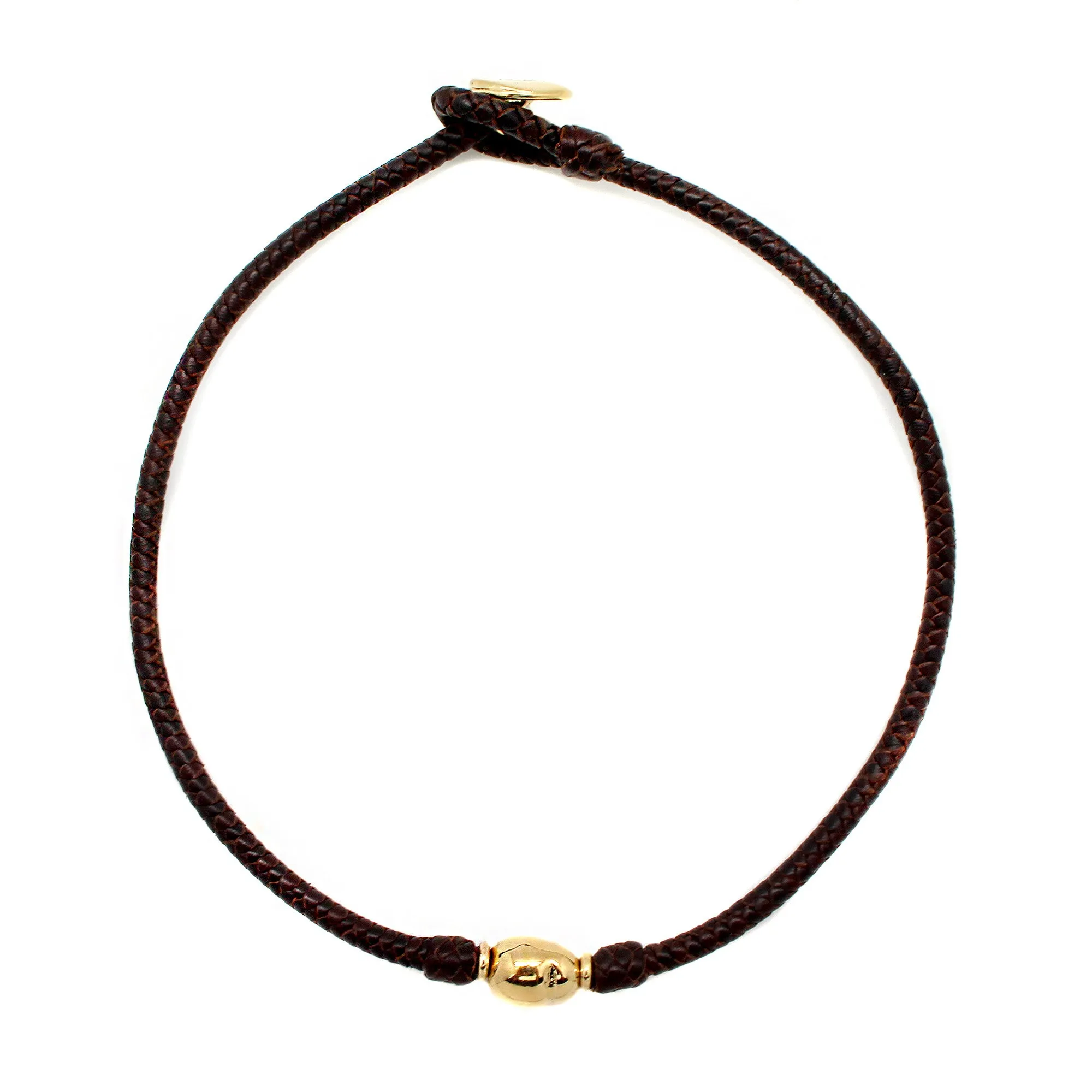 SOLITARIA CHOKER GOLD