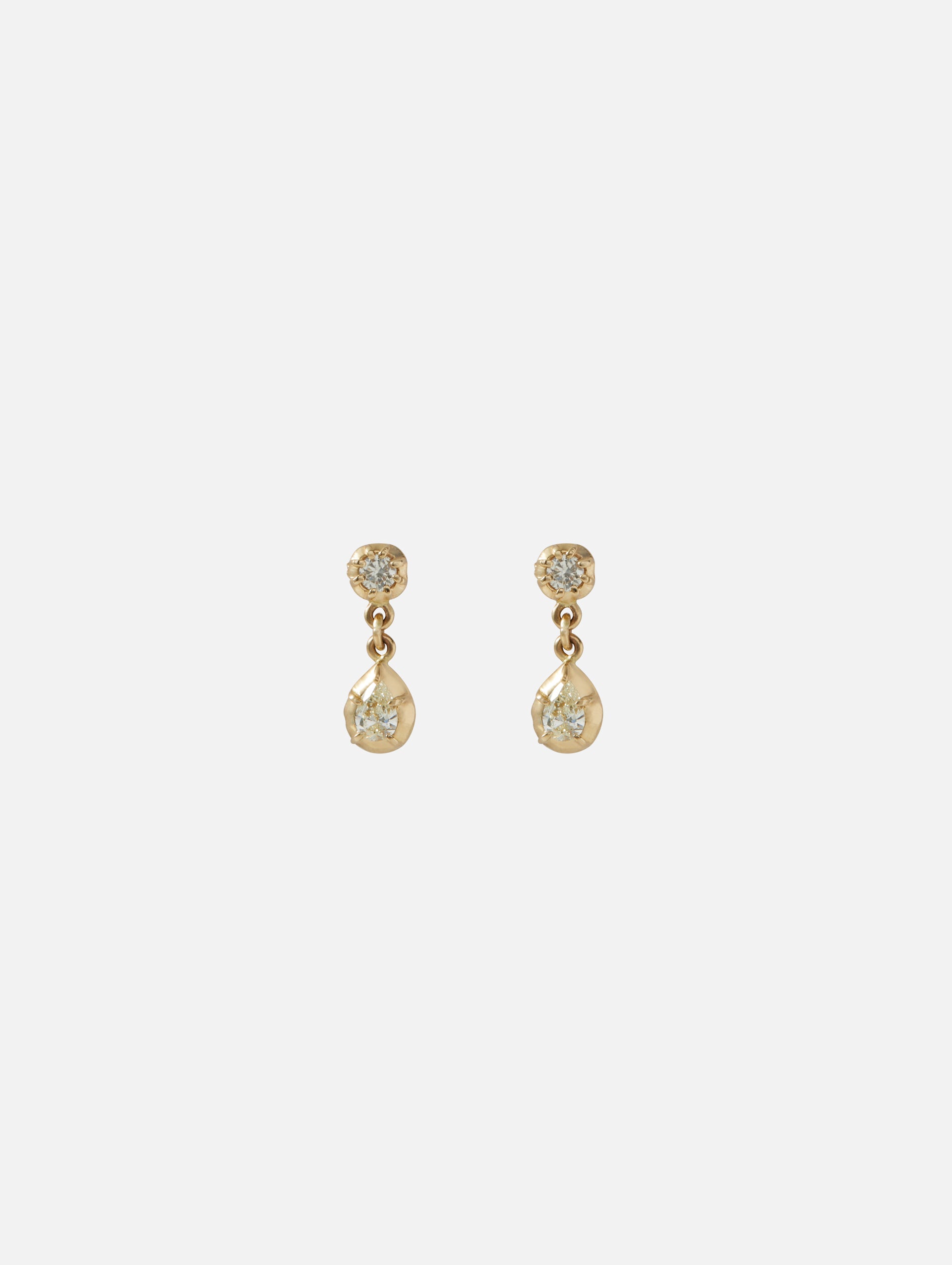 Sophie 1+1 Diamond Teardrop Stud