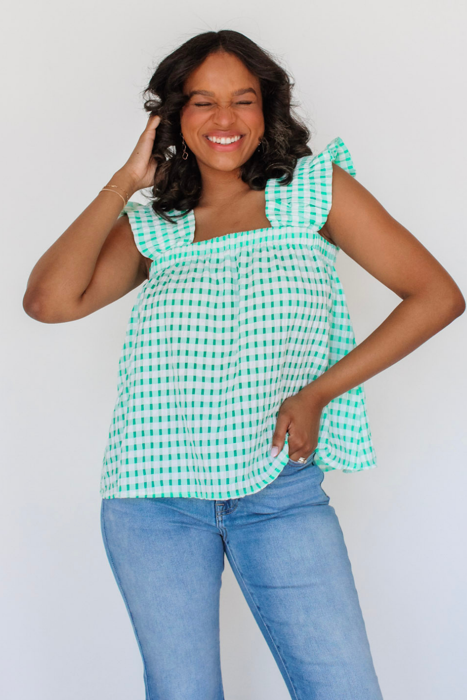 Springscape Gingham Tank