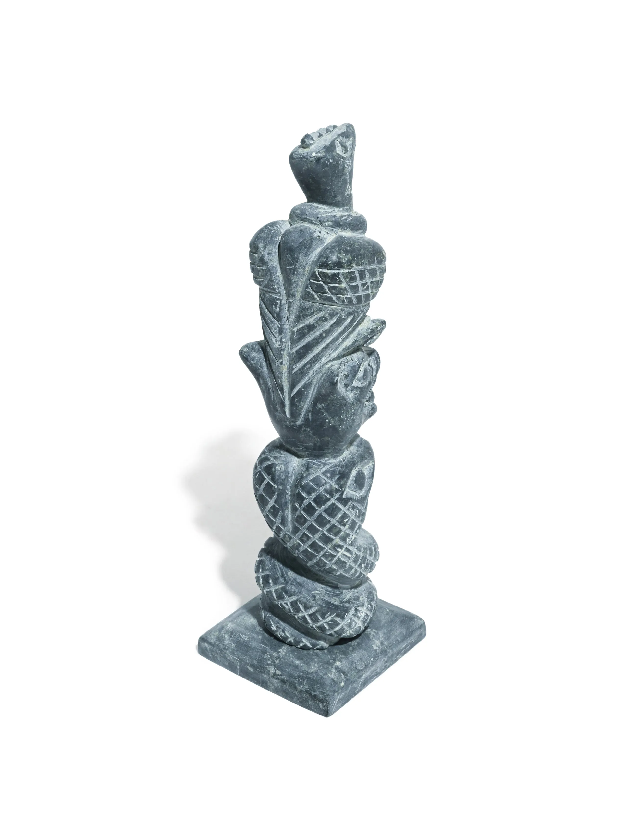 Stone Carved Totem Trilogy