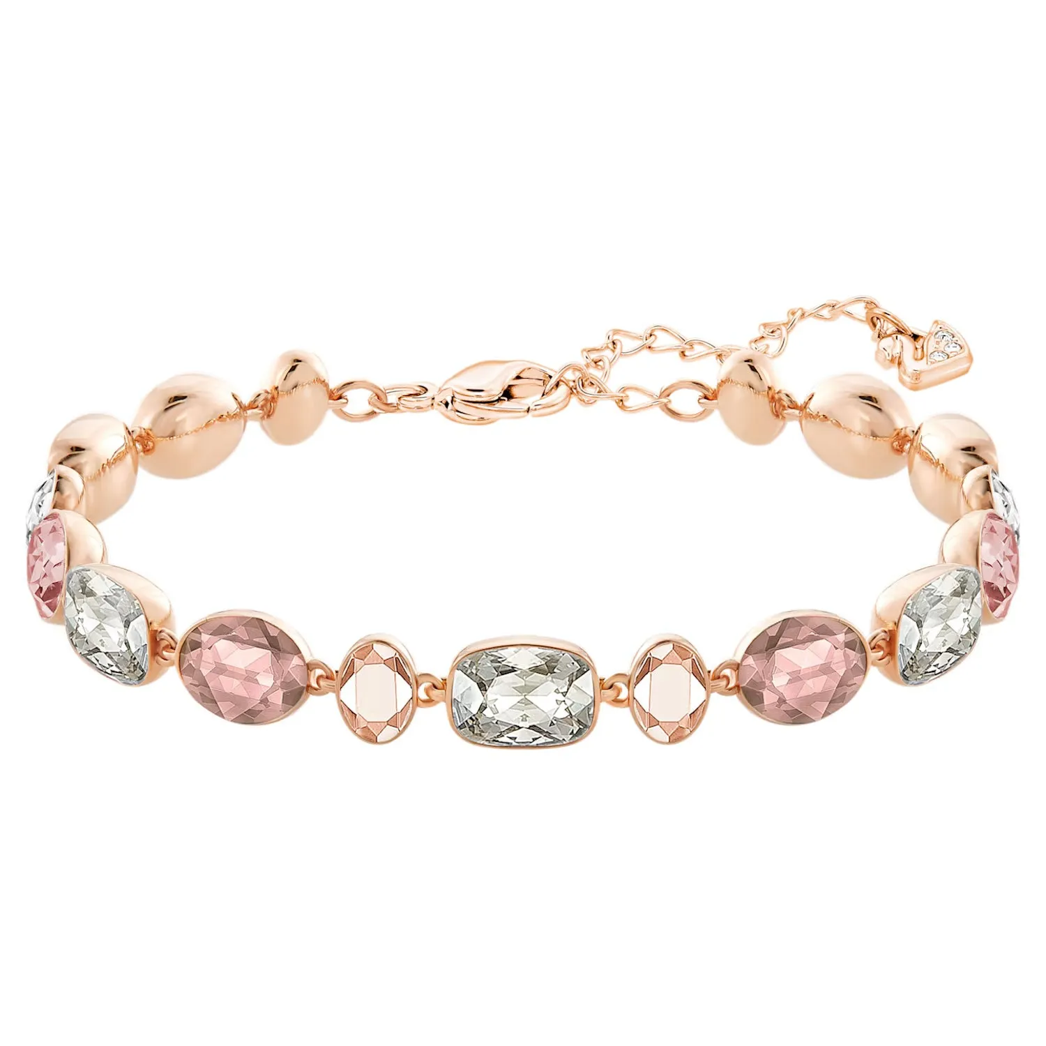 Swarovski GIRLFRIEND Bracelet, Mixed color, Rose gold-tone, Medium-5540496