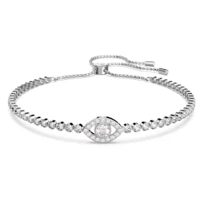 Swarovski Subtle Bracelet Evil Eye, White, Rhodium plated -5632062