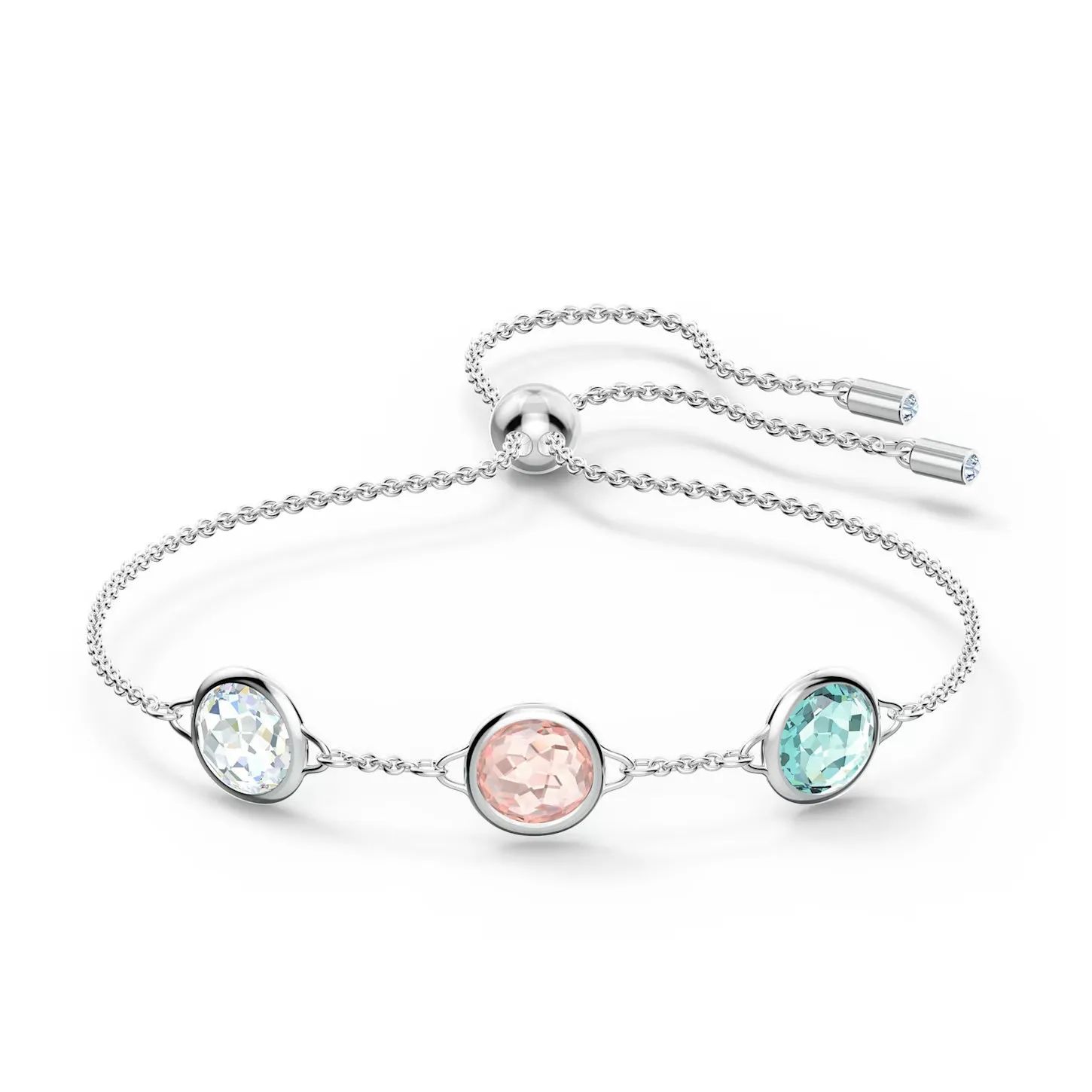 Swarovski Tahlia Bracelet Round, Multicolored, Rhodium plated -5560937