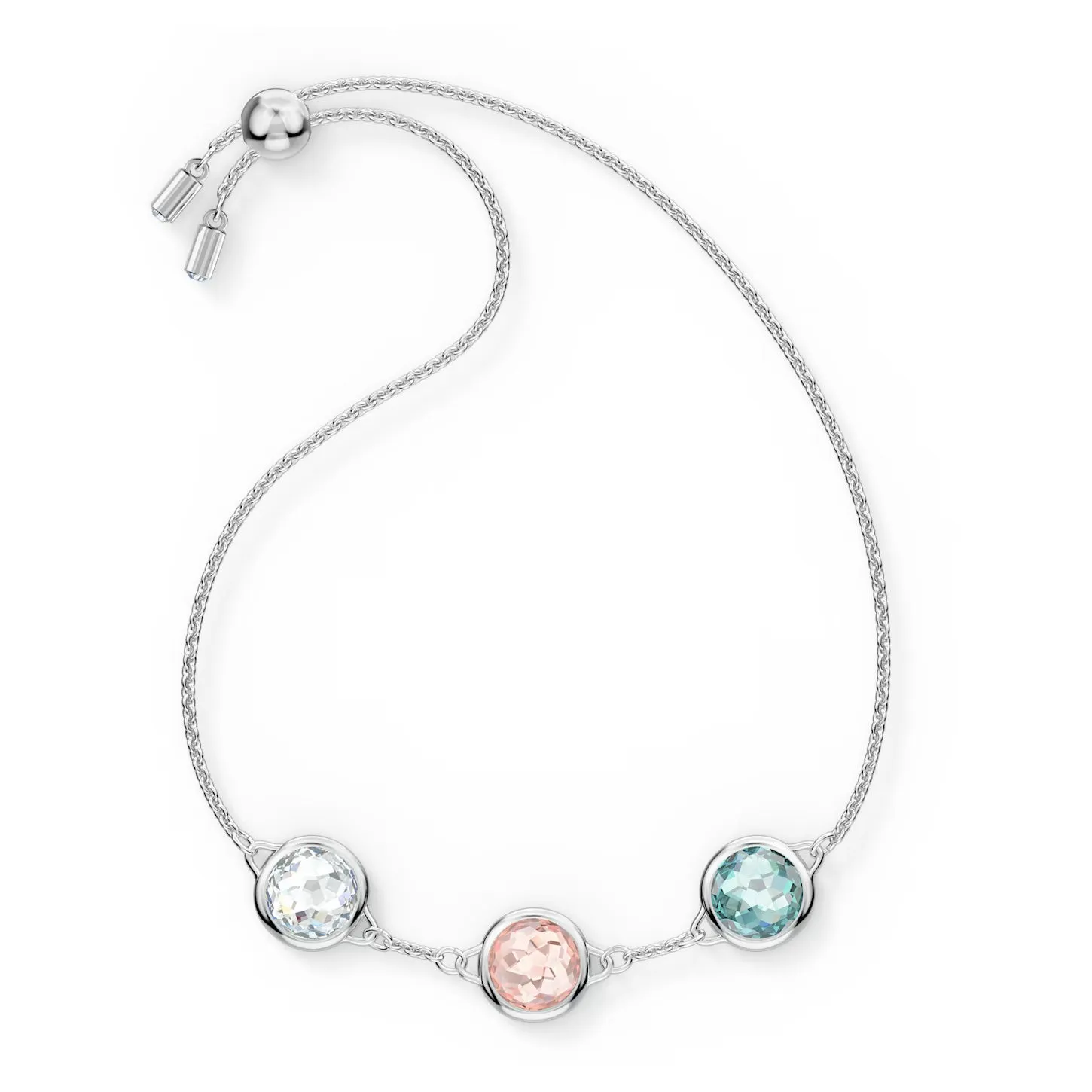 Swarovski Tahlia Bracelet Round, Multicolored, Rhodium plated -5560937