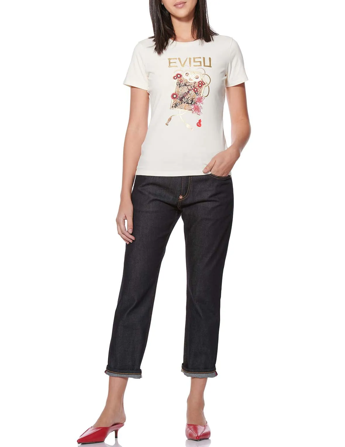 Taka Embroidered Daicock Boyfriend Jeans