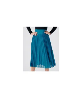 Teal Pleated Skirt