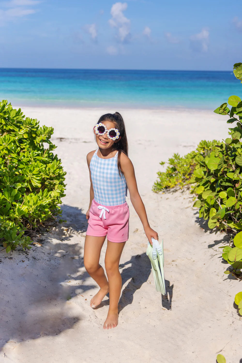 The Beaufort Bonnet Company - Buckhead Blue Gingham Taylor Bay Bathing Suit