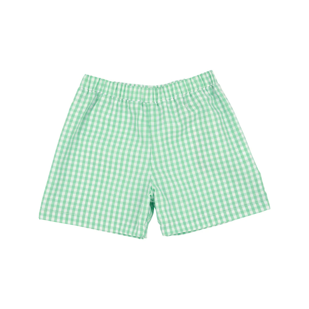 The Beaufort Bonnet Company - Grafton Green Gingham Shelton Shorts