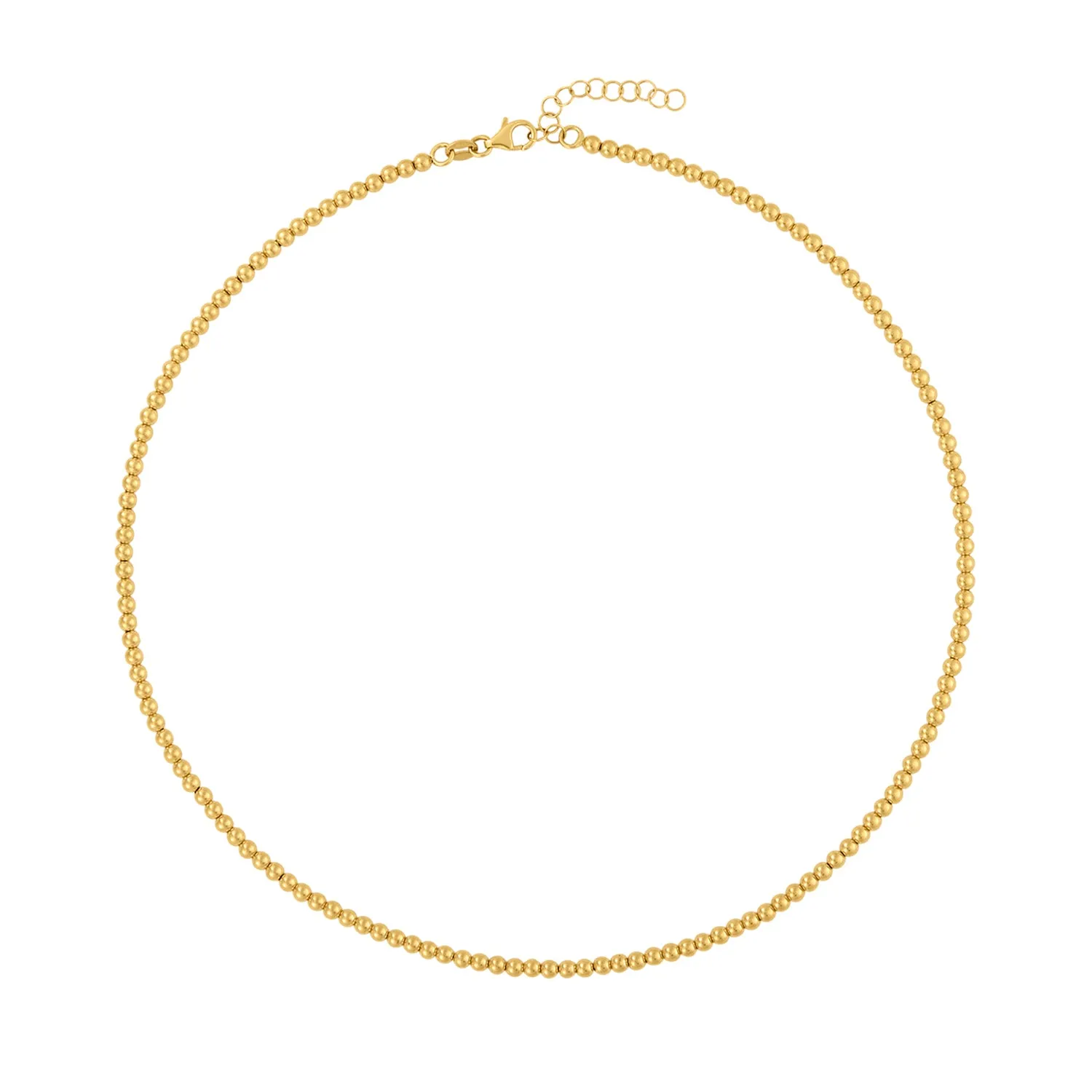 The Fine 3mm Signature Beaded Necklace