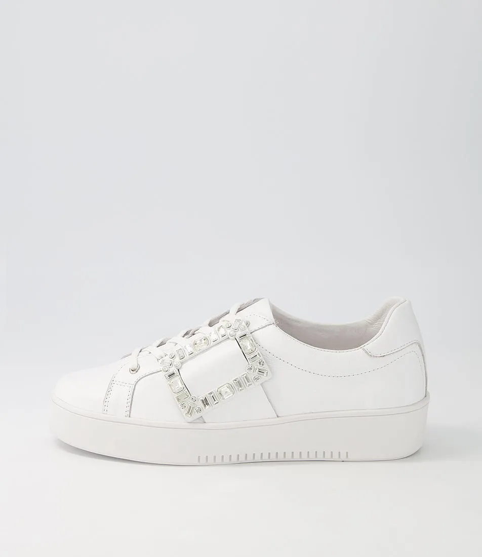 TOP END Laredo White Leather Sneakers