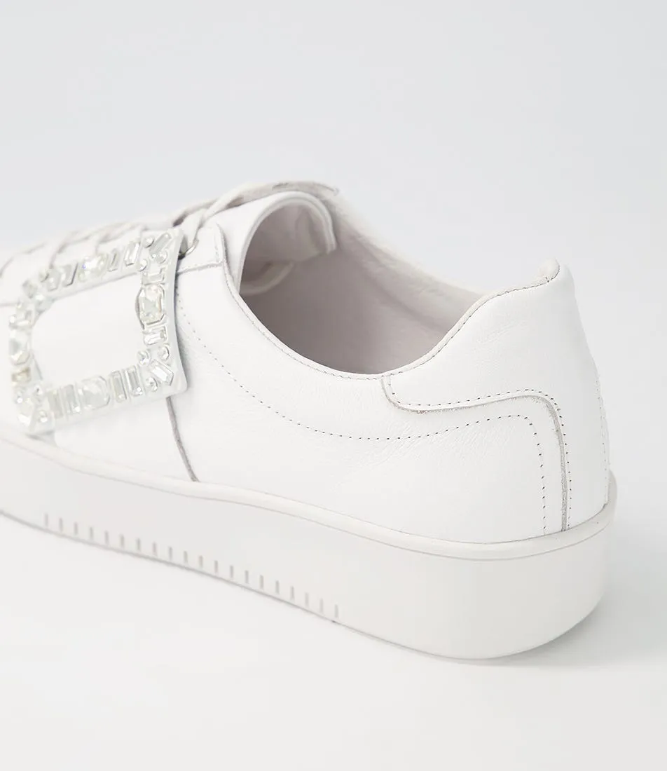 TOP END Laredo White Leather Sneakers