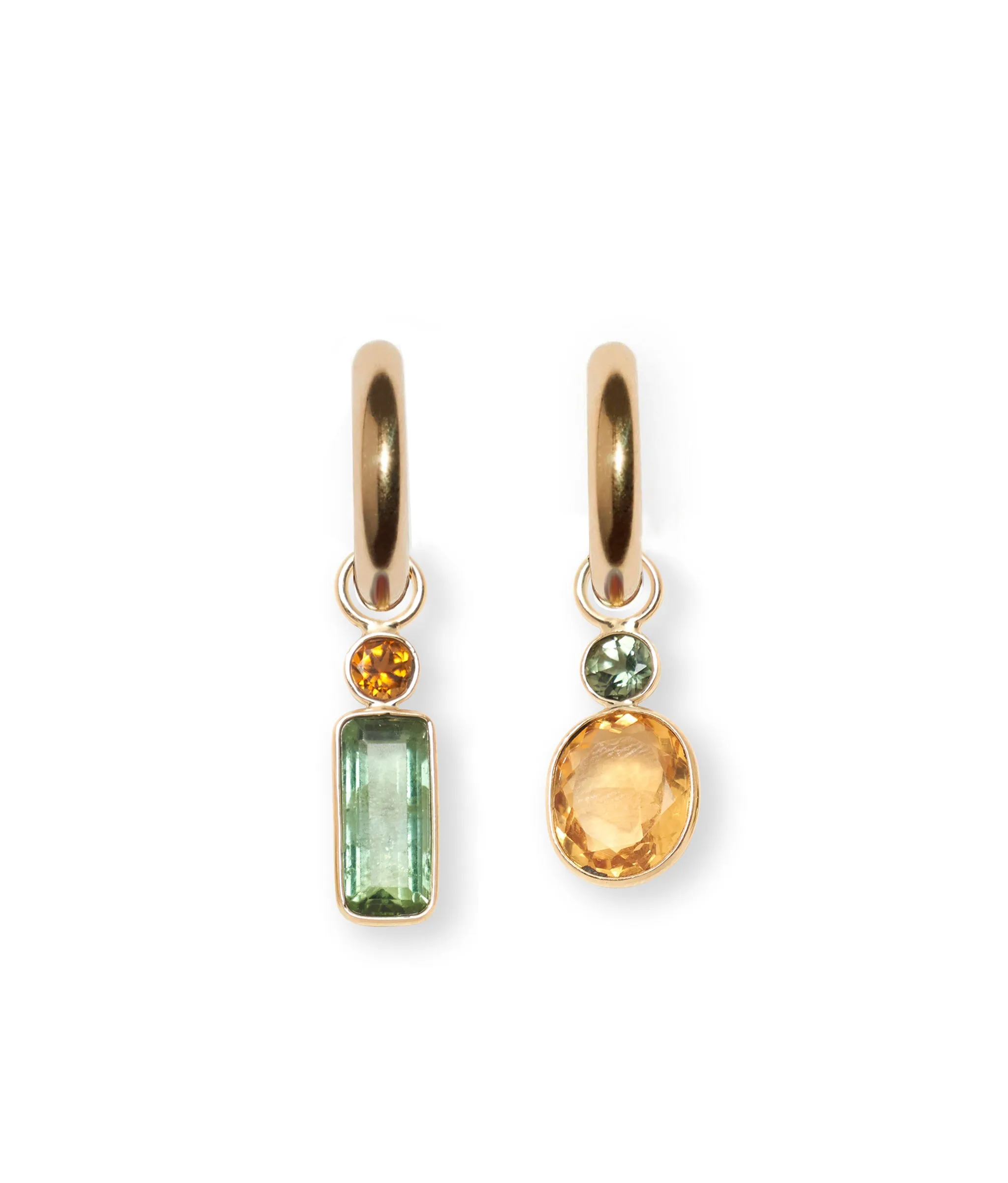 Tourmaline 14k Gold Earring Charm