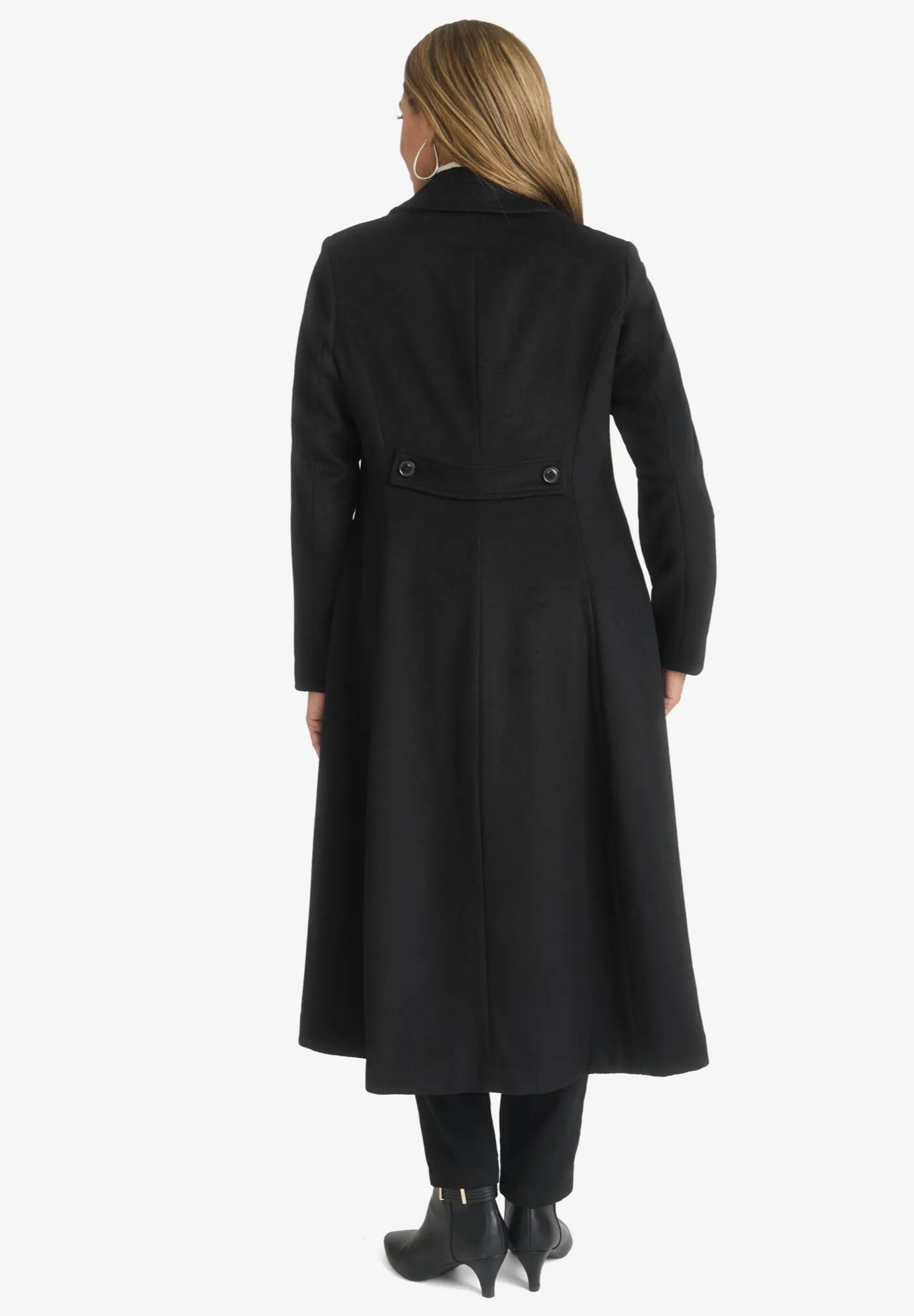 Trapeze Wool-Blend Coat