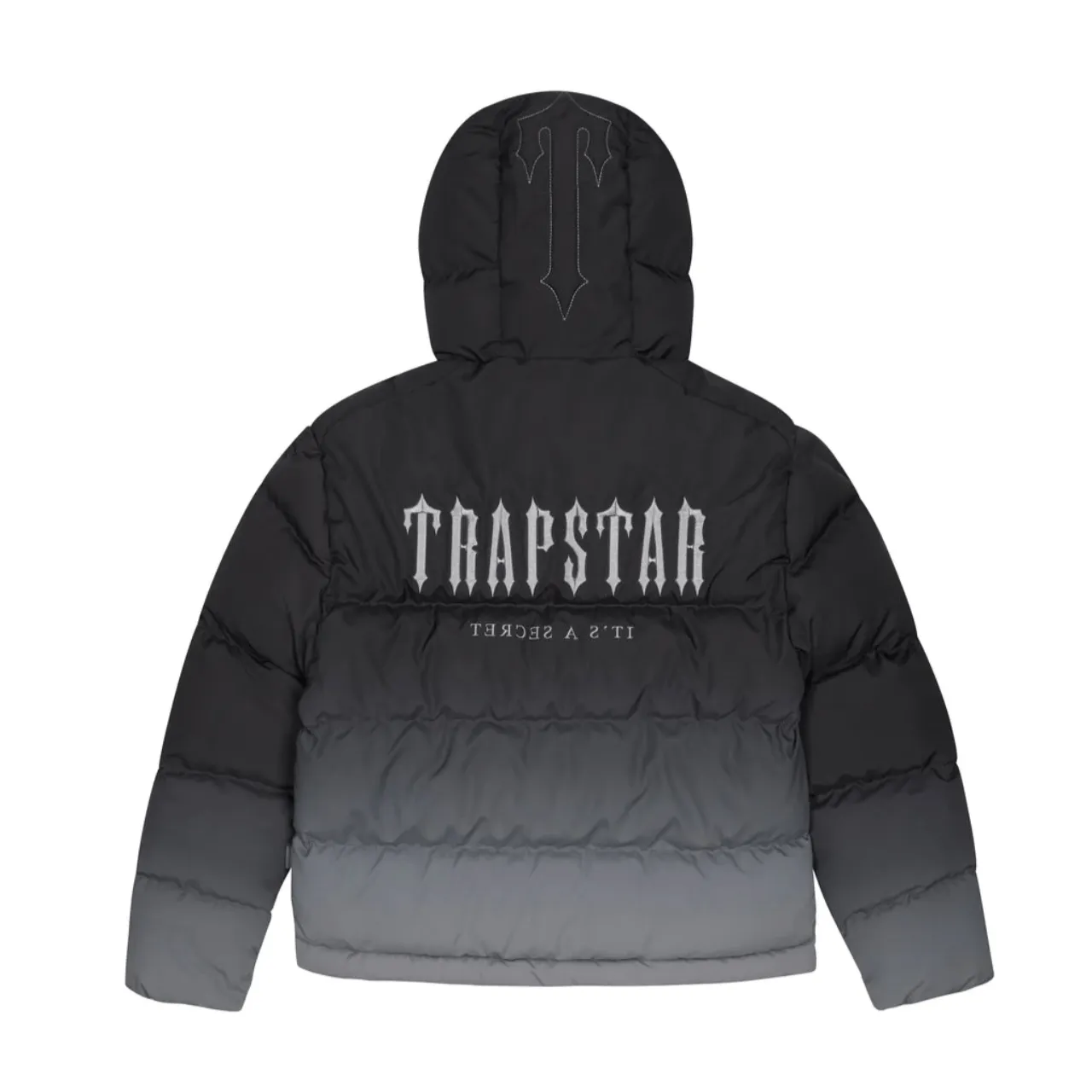 Trapstar Decoded Hooded Puffer Jacket 2.0 - Black Gradient