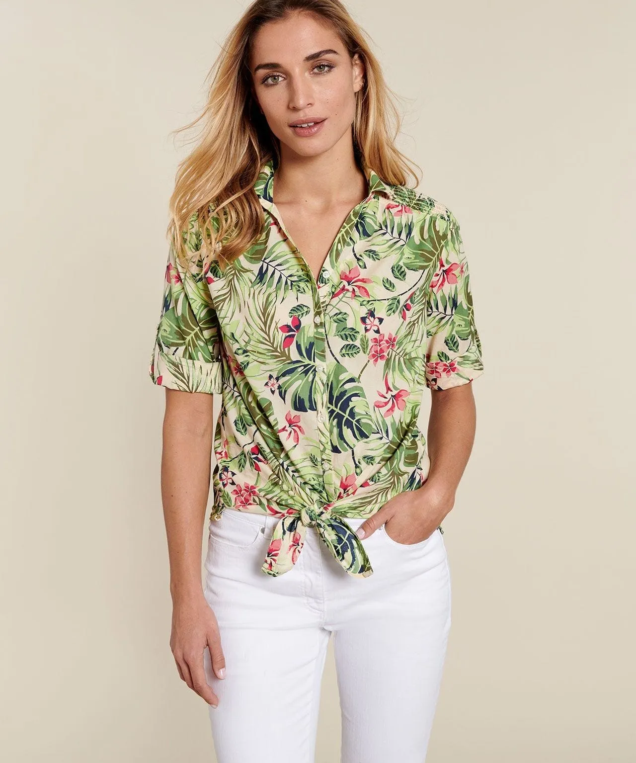 Tropical Floral Blouse