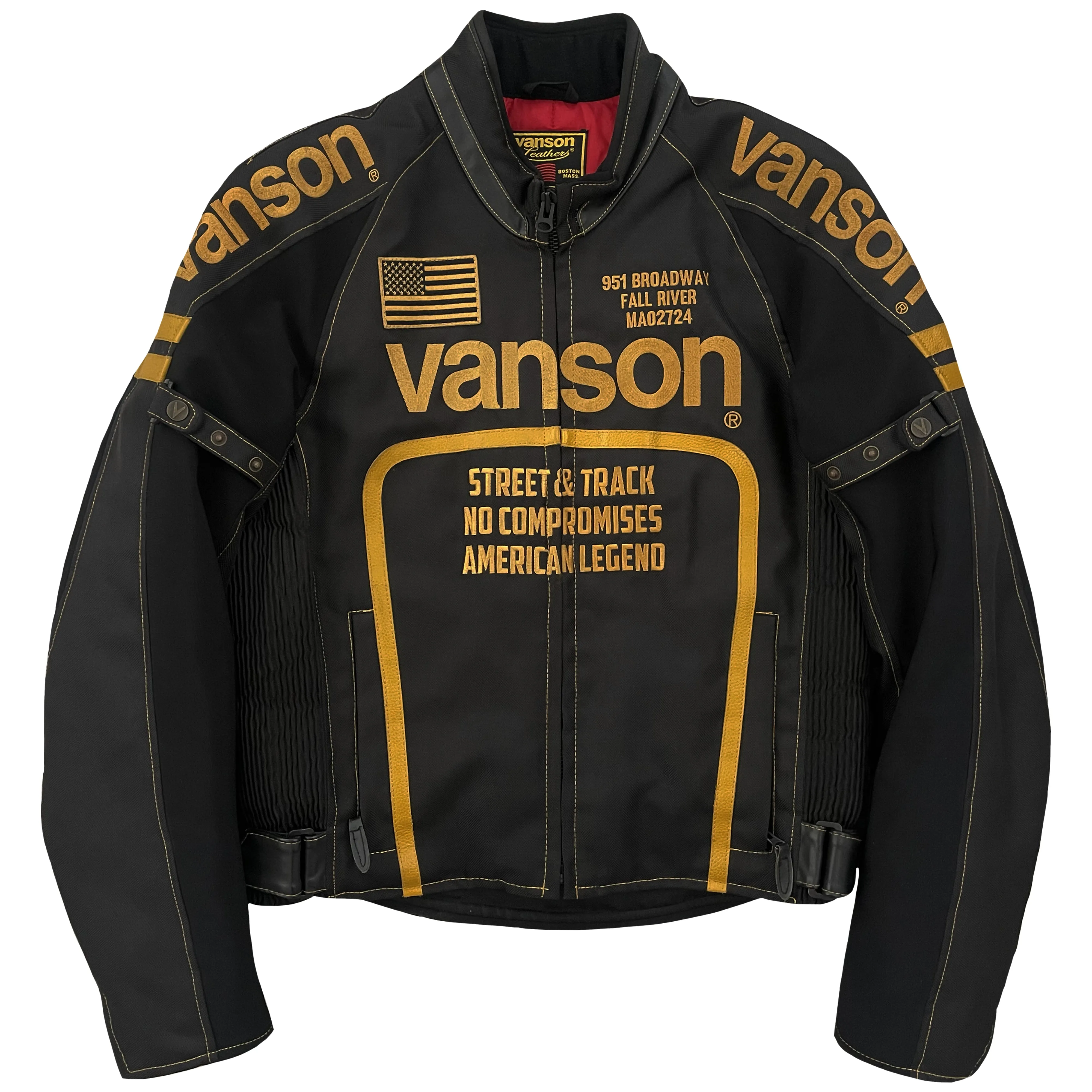 Vanson Leathers Motorcycle Mesh Racer Jacket