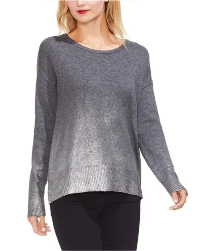 Vince Camuto Womens Ombre Foil Pullover Sweater