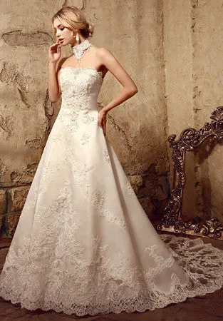 Vintage Style Lace A-line Gown Dress | HL1008