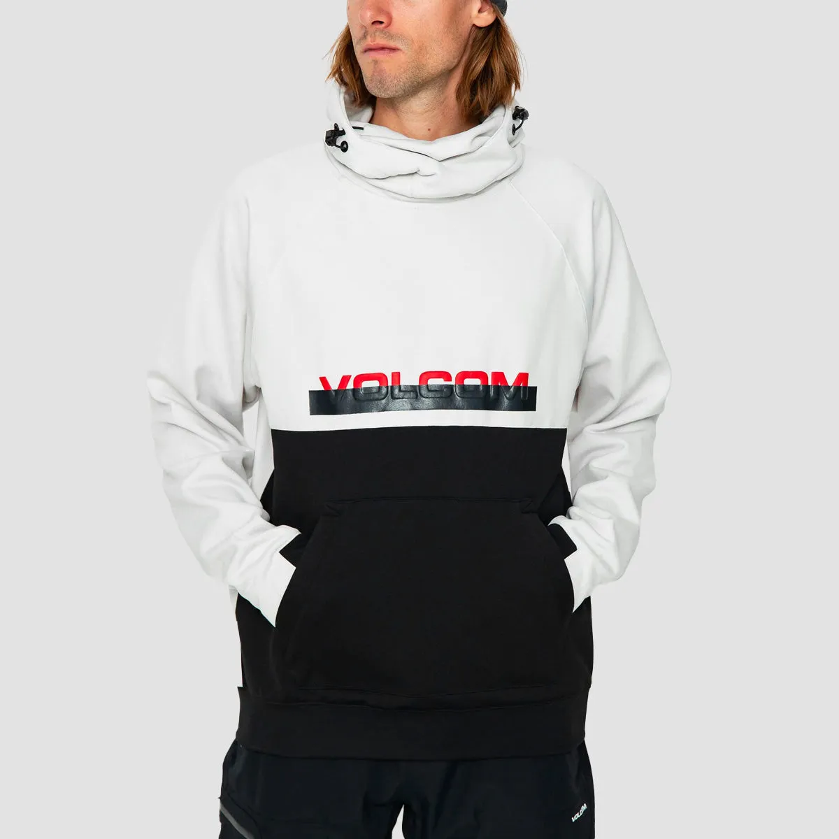 Volcom Hydro Riding Pullover Snow Hoodie Ice