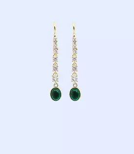 WA0909-GREEN-Women Earrings