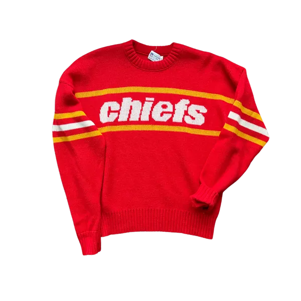 WESTSIDE STOREY VINTAGE | VINTAGE 90S CHIEFS CLIFF ENGLE KNIT SWEATER