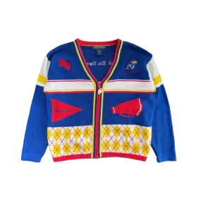 WESTSIDE STOREY VINTAGE | VINTAGE 90S KU JAYHAWKS KNIT CARDIGAN SWEATER