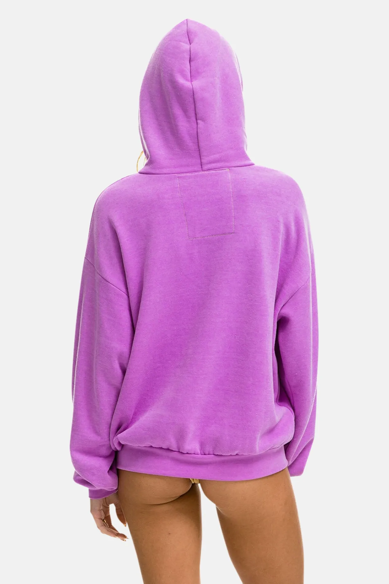 Women's Logo Relaxed Hoodie Neon Purple