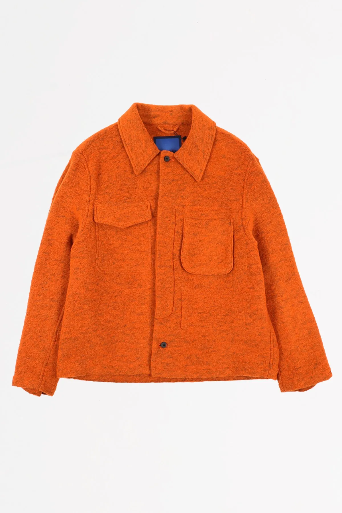 Wool Field Shirting Jacket - Orange