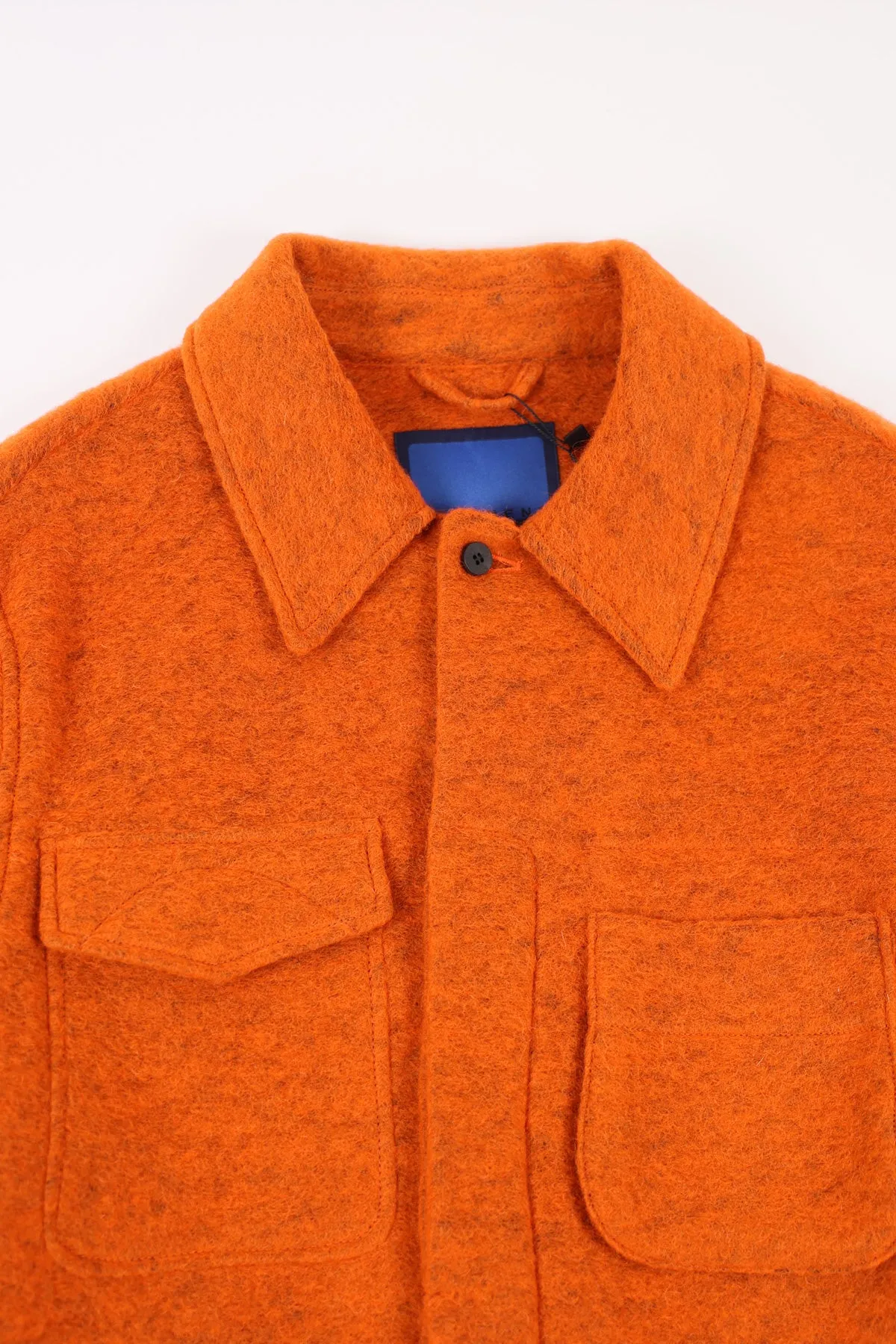 Wool Field Shirting Jacket - Orange