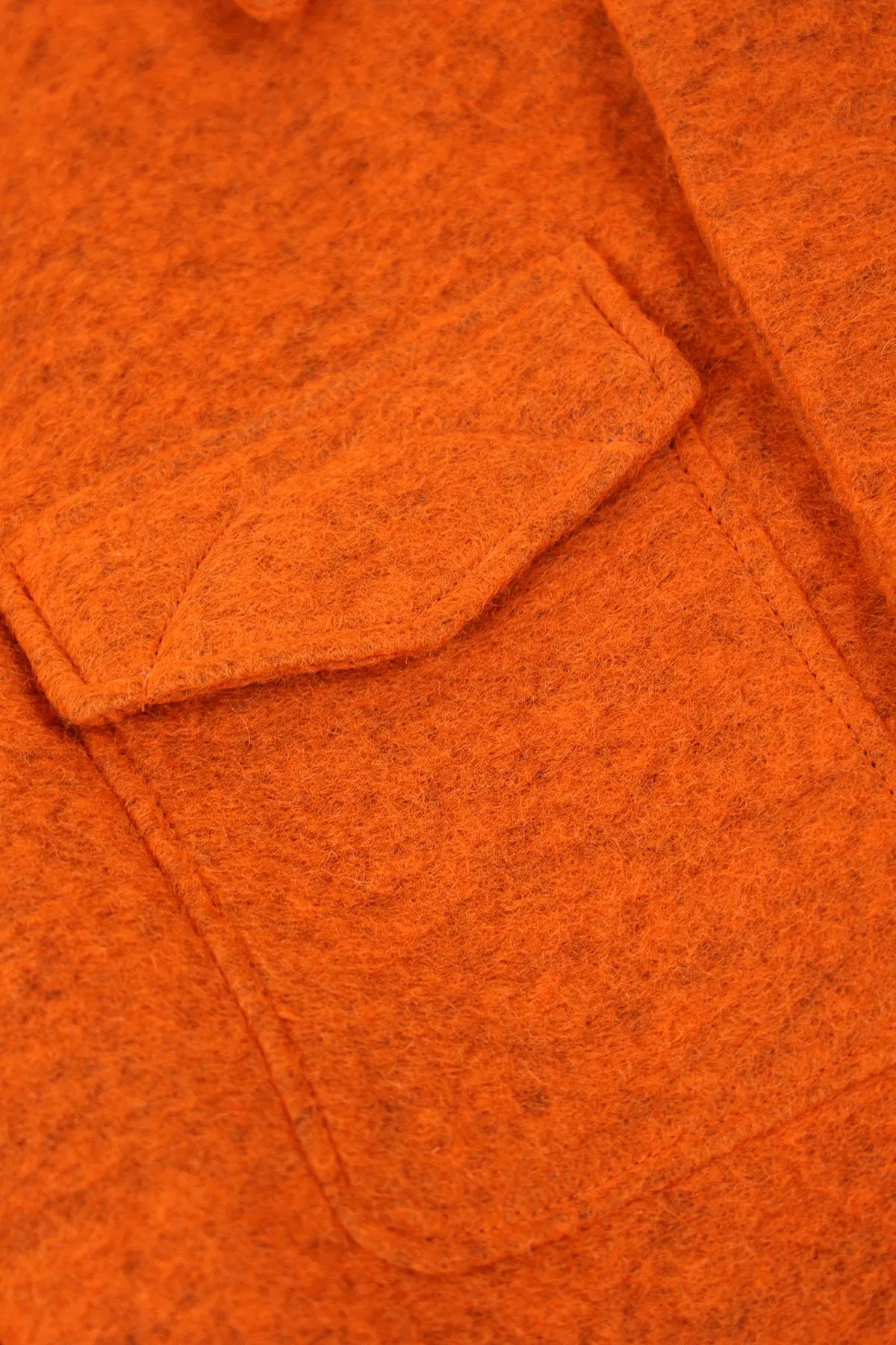 Wool Field Shirting Jacket - Orange