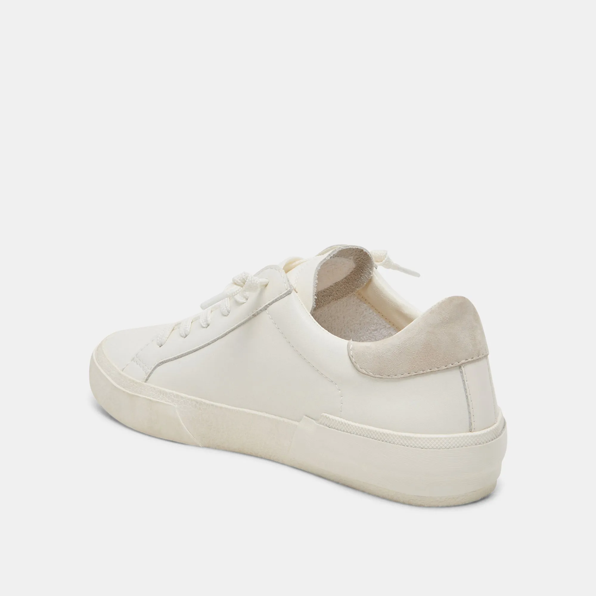 ZINA 360 SNEAKERS WHITE NATURAL RECYCLED LEATHER