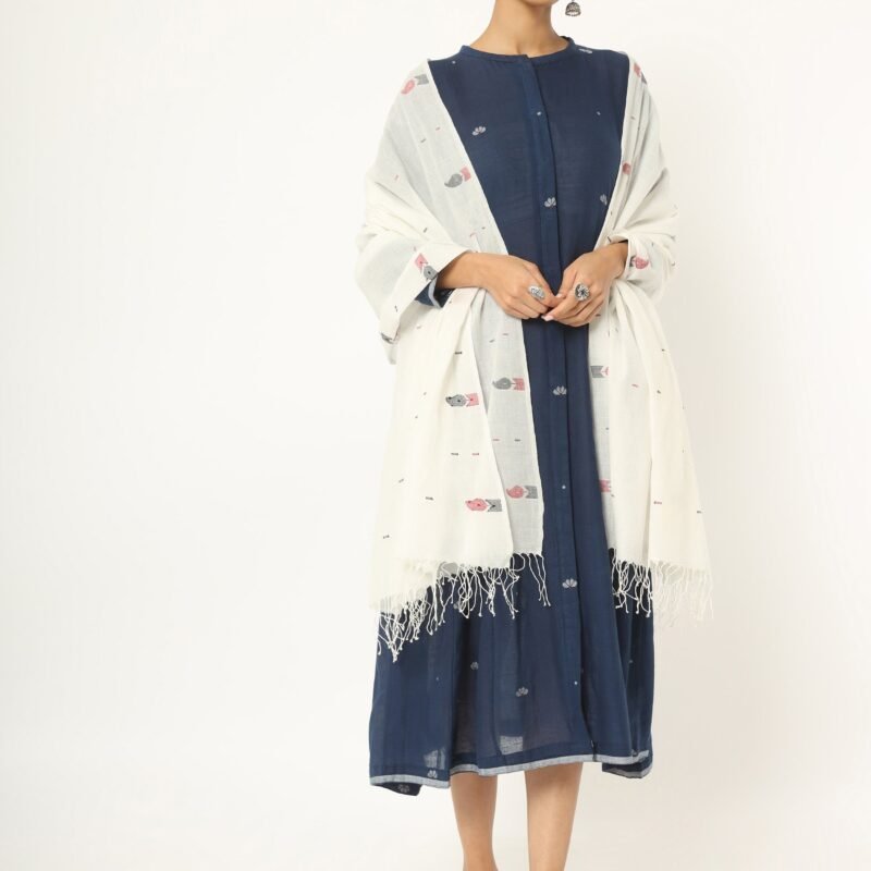 'Azora' an elegant Muslin Cotton Jamdani Dress